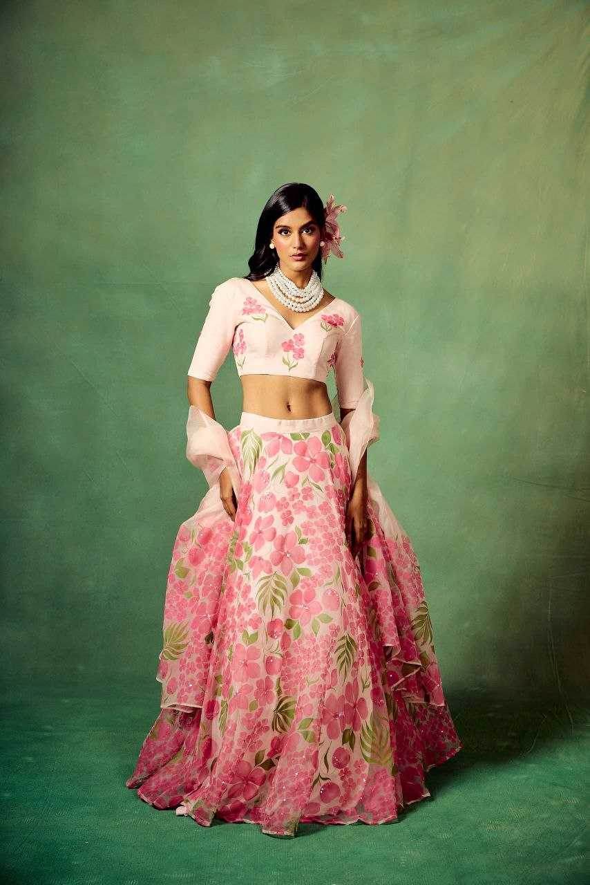 Silk Printed Lehenga - MYLUXURY LANE ENTERPRISE